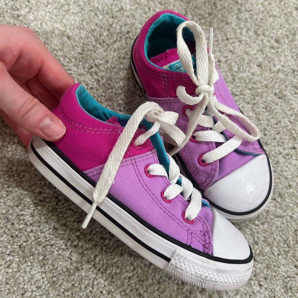 Toddler Lace-Up Sneakers in Pink/Purple - Converse